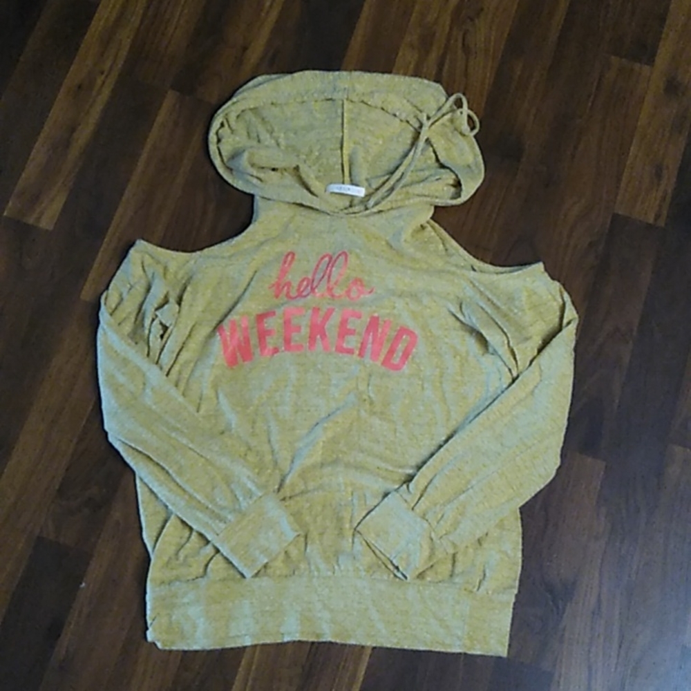 Cold shoulder hoodie